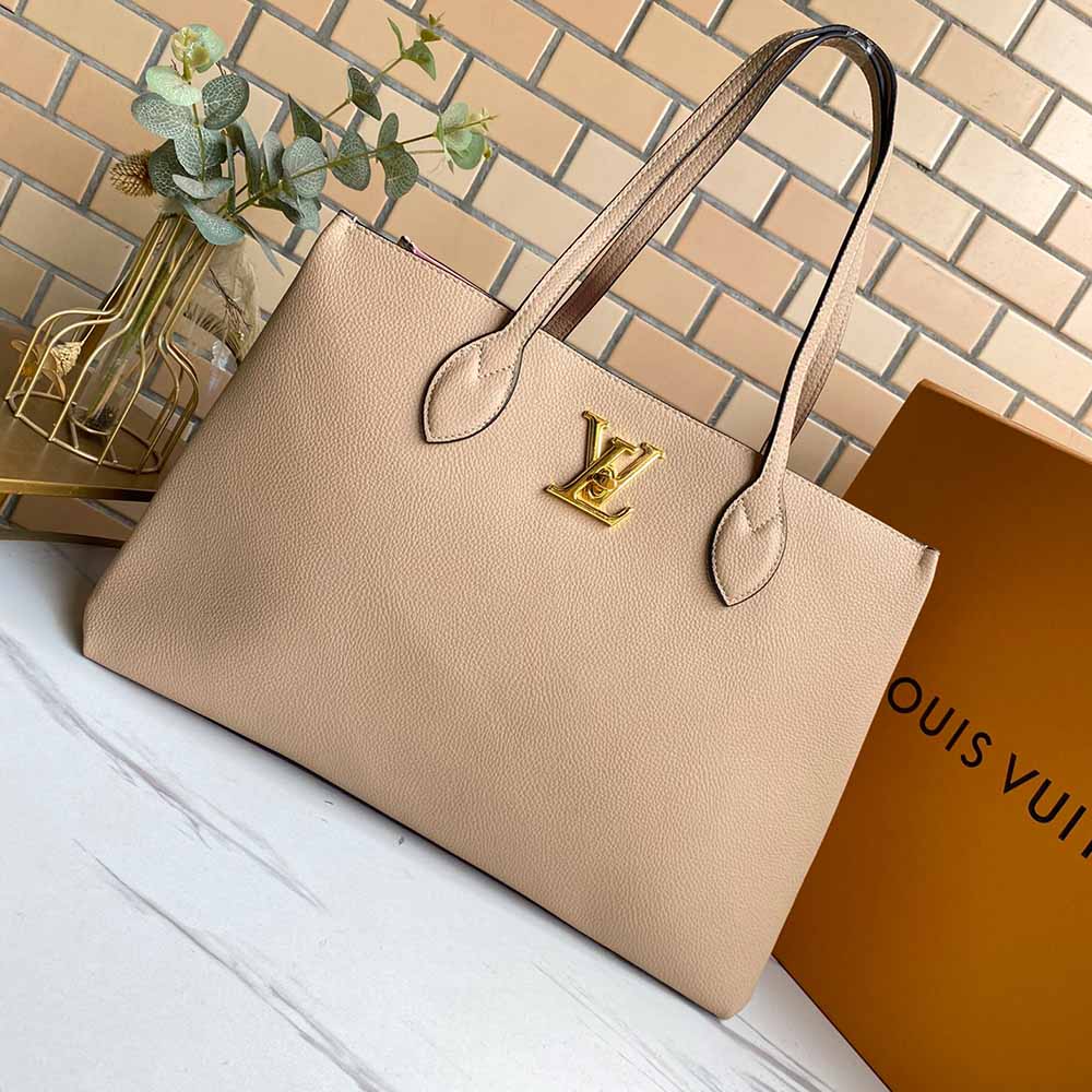 Louis Vuitton Lockme Shopper M57346 Beige/Schwarz/Grün 